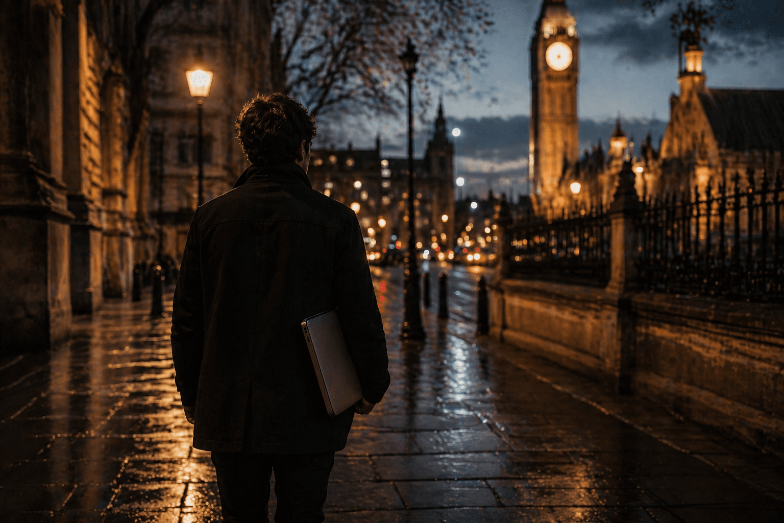 London at night